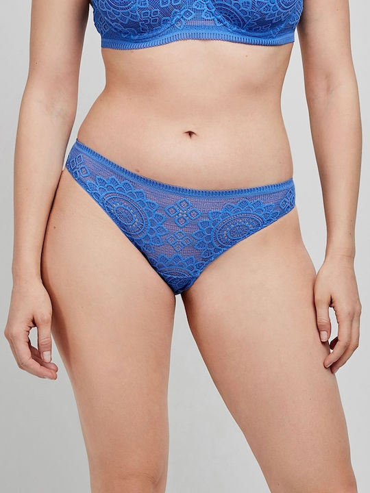 Γυναικείο Slip με Δαντέλα Azul