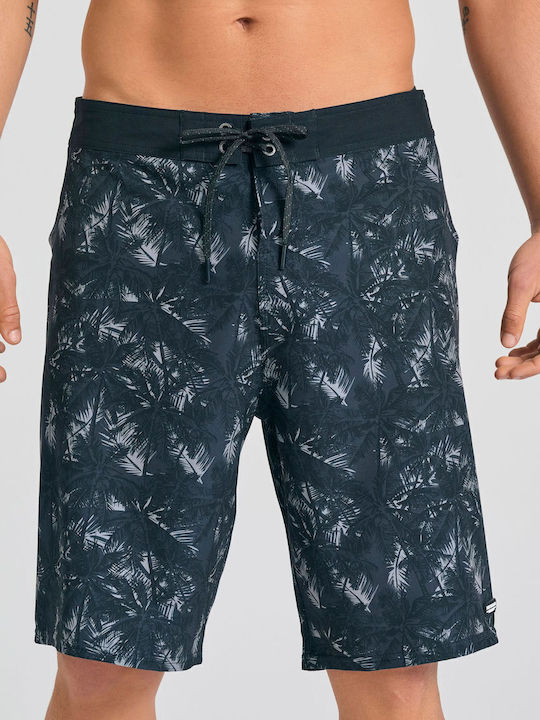 Herren Badebekleidung Bermuda Schwarz mit Mustern