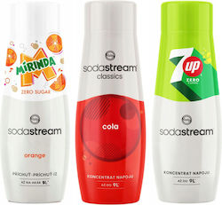 Sirop Sodastream Cola + Mirinda Zero + 7up Zero