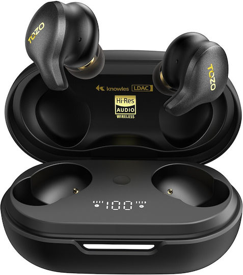 Tozo Golden X1 In ear Bluetooth хендсфри Слушалки с Устойчивост на Пот и Кутийка за Зареждане Черен