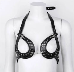 Sexy Leather Bondage Σουτιέν