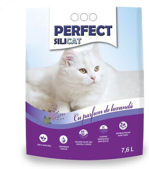 Perfect Κρυσταλλική Άμμος Γάτας με Άρωμα Λεβάντα 7.6lt