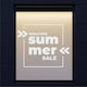 Sommerfenster Willkommen Sommerverkauf 100x120cm