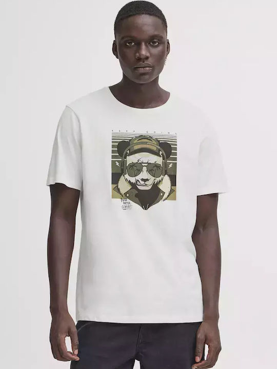 Blend T-shirt Εκρου