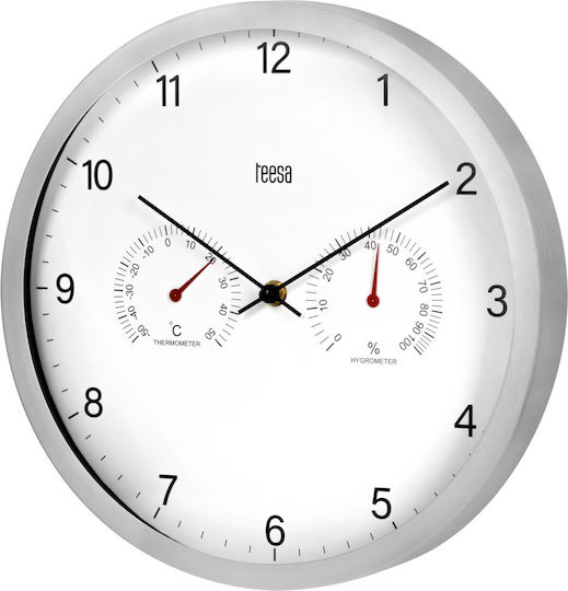 Wanduhr Glas Weiß Ø30cm