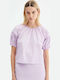 Women's Blouse Cotton Lilac