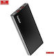 Earldom ET-PD21 Power Bank 10000mAh 20W mit 2 USB-A Ausgangsanschlüsse und USB-C Ausgangsanschluss Schwarz
