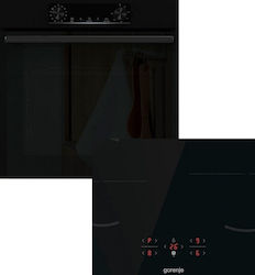 Gorenje Άνω Πάγκου με Επαγωγικές Εστίες Μαύρος BOP6737E02BK + GI601FMC