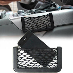 Elastic Mesh Pocket Organizer Plastic Frame Size 14.5 X 7 Cm Black Color