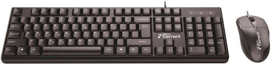 Element KB-145UMS v2.0 Σετ Πληκτρολόγιο & Ποντίκι International English