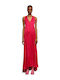 Summer Maxi Evening Dress Fuchsia