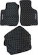 3Lines Set of Front and Rear Mats 5pcs for BMW Series 3 Volkswagen Up Audi A3 / S3 2007 Black