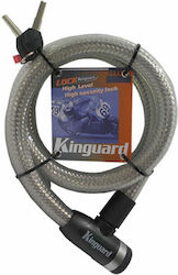 Kinguard 170cm Motorcycle Chain Lock Motorcycle Chain Lock with 25mm Pin in Black