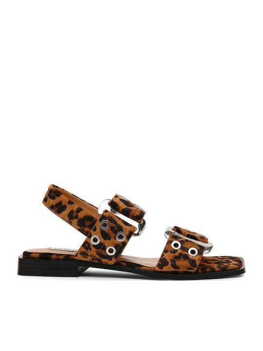 Steve Madden Sariale Δερμάτινα Σανδάλια Καφέ