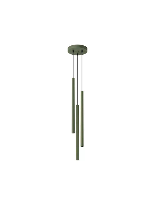 Sollux Pastelo 3 Lustră Verde cu Dulie G9