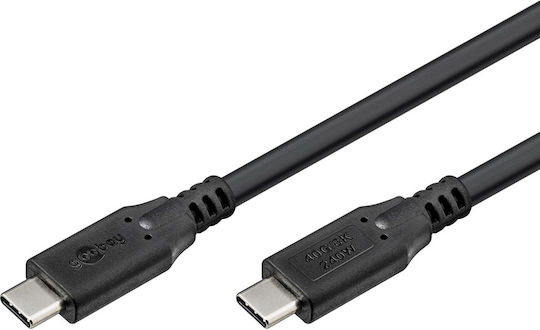 Goobay USB 4 Video Cable USB-C male - USB-C / DisplayPort 240W PD Μαύρο 1m 74183