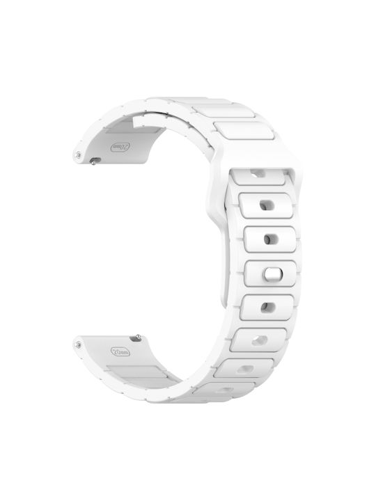 Silicone Strap I-shaped Pattern Amazfit Balance 46mm White