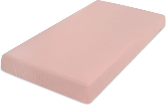 Matex Baby Bettlaken Für Krippe Baumwolle Angepasst Rosa 70x140cm