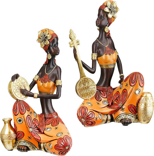 ArteLibre Dekorative Figur aus Polyresin Musikalisch 15x10x22cm 1Stück
