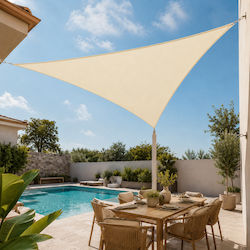 Сенник Триъгълен Shade Sail Бежов 3x3m