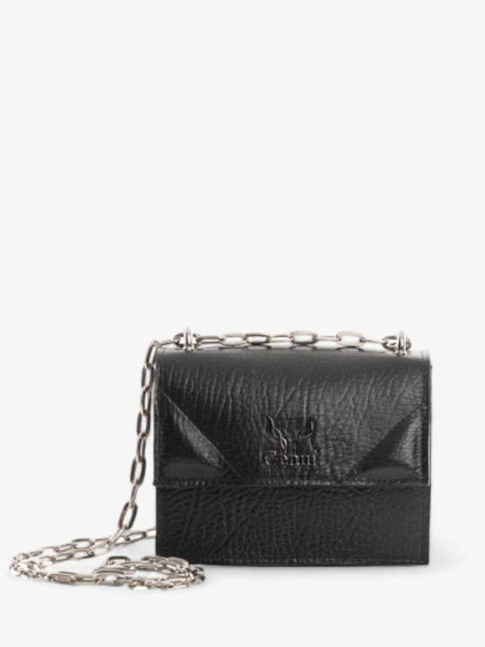 Genui Leather Leather Women's Bag Shoulder Black