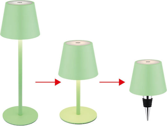 Globo Lighting Πορτατίφ με Πράσινο Καπέλο και Βάση