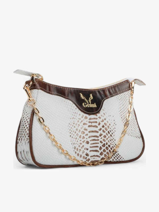 Genui Leather Δερμάτινη Γυναικεία Τσάντα Ώμου Λ...