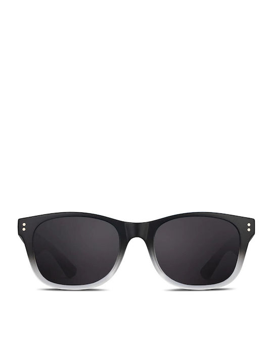 Smooder Unisex Sonnenbrille mit Schwarz Kunststoff Gestell und Schwarz Linse