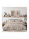 Beauty Home Art 12210 Anastasia Подредба Покривало Кингсайз Памук Бежов 220x240см