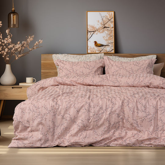 Beauty Home Art 12214 Flora Σετ Υπέρδιπλο Σομόν 220x240cm Beauty Home Art 12214 Flora Σετ Υπέρδιπλο Σομόν 220x240cm