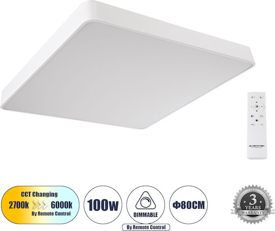 GloboStar Kamala Εξωτερικό LED Panel 100W 80x80εκ. GloboStar Kamala Εξωτερικό LED Panel 100W 80x80εκ.
