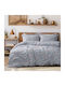 Beauty Home Duvet Set Queen 220x240cm Art 12219 Ivy Grey 3pcs