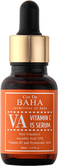Cos De Baha Serum Προσώπου με Βιταμίνη C & Πανθενόλη για Λάμψη 30ml