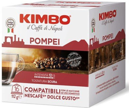 Kimbo Κάψουλες Espresso Pompei Συμβατές με Μηχανή Dolce Gusto 16caps
