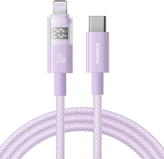 Baseus Data USB-C to Lightning Cable 20W Μωβ 1m P10382703511-00