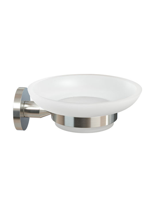 ForHome Wall-mounted Soap Dish Glass Silver