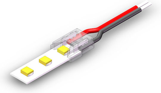 Smd Cob Snap Connector Type Straight 2pin 8mm 4a + 15cm Cable
