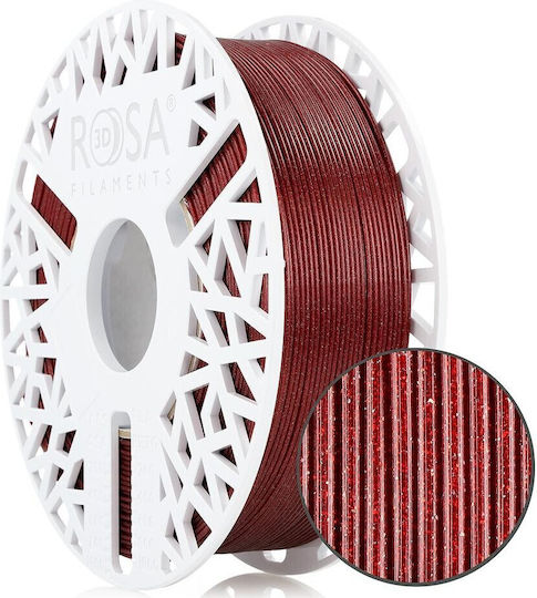 Rosa3D PETG 3D Printer Filament 1.75mm Red 1kg 1 Piece (Spool)