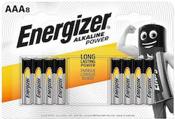 Energizer Power Αλκαλικές Μπαταρίες AAA 1.5V 8τμχ