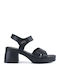 Leather Sandals Black