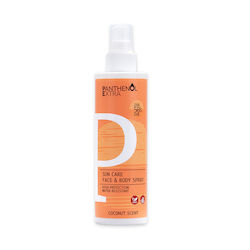 Panthenol Extra Sun Care Face & Body Spray Waterproof Sunscreen Milk for Face & Body SPF50 in Spray 250ml Panthenol Extra Sun Care Face & Body Spray Waterproof Sunscreen Milk for Face & Body SPF50 in Spray 250ml