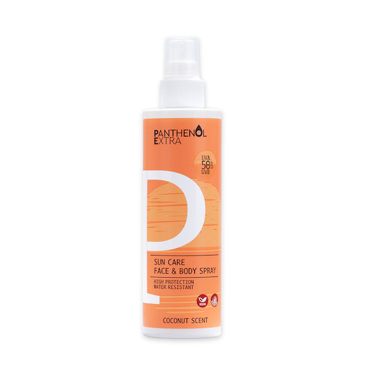 Panthenol Extra Sun Care Face & Body Spray Αδιάβροχο Αντηλιακό Γαλάκτωμα Προσώπου & Σώματος SPF50 σε Spray 250ml