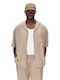 Resort Κοντομάνικο Πουκάμισο σε Κανονική Γραμμή Beige