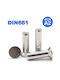 Inox Kiss Πριτσίνια Inox M4x10mm 100τμχ