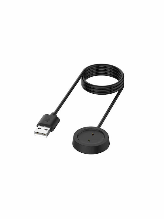 Techsuit Φορτιστής για Amazfit T-Rex, GTR 42mm, GTR 47mm, GTS Μαύρος