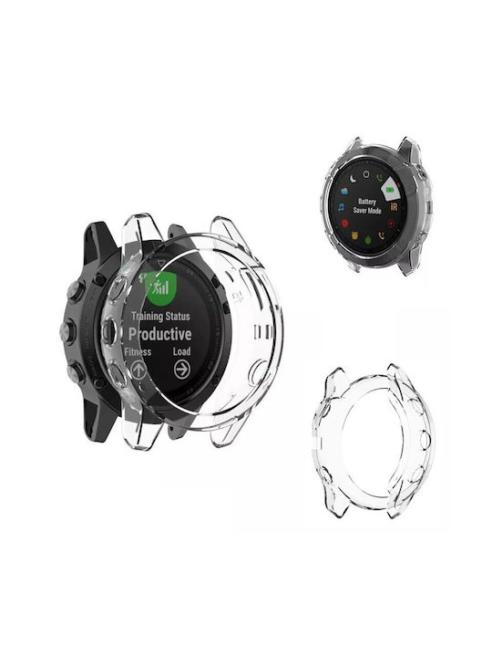 Beste Zubehör Silikonhülle in transparenter Farbe für Garmin Fenix 6 6 Pro Beste Zubehör Silikonhülle in transparenter Farbe für Garmin Fenix 6 6 Pro