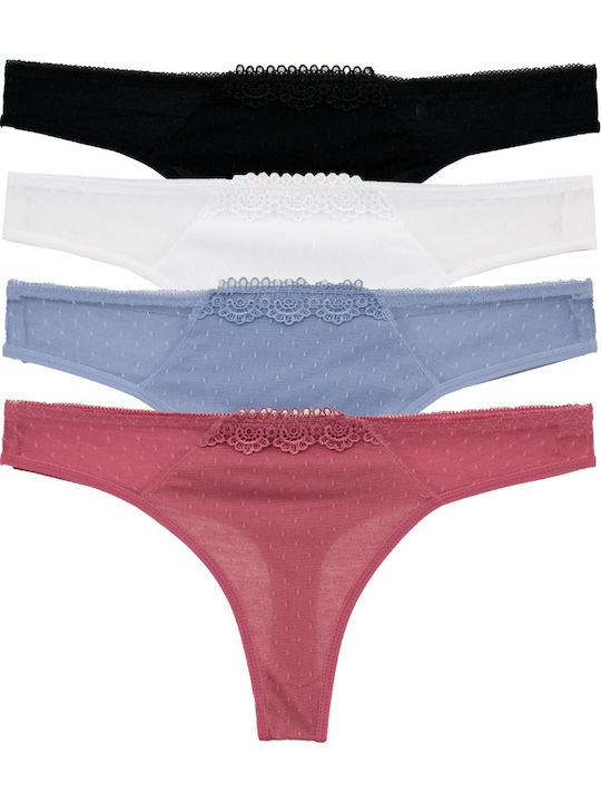 Γυναικεία String MultiPack Multicolour