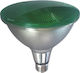 Eurolamp Bec LED 15W 133mm pentru Soclu E27 și Formă PAR38 Verde