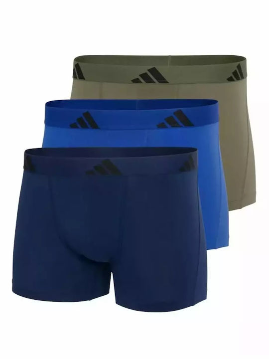 adidas Active Flex Herren Boxershorts Blau 3Pac...