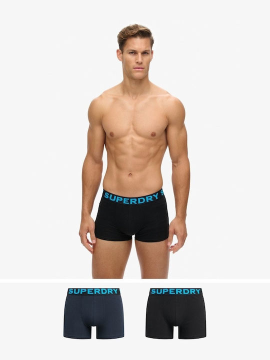 Superdry Ανδρικά Μποξεράκια Black, Eclipse Navy...